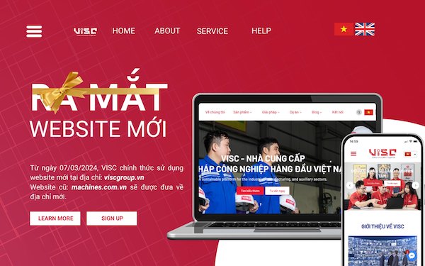 Website mới của VISC